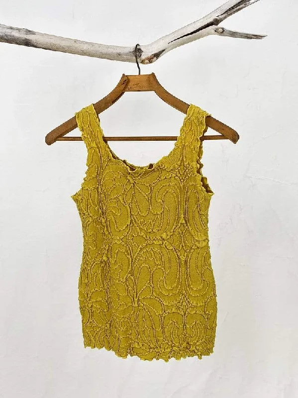 Haystacks Ceylon Yellow Fluence Charming Tank Top