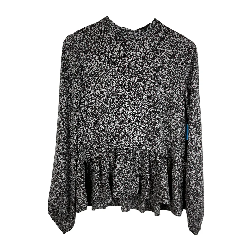 Top Long Sleeve By Loft In Grey, Size: M