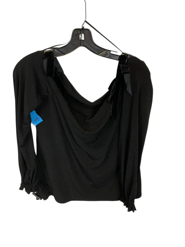 Top Long Sleeve By Michael By Michael Kors In Black, Size: M