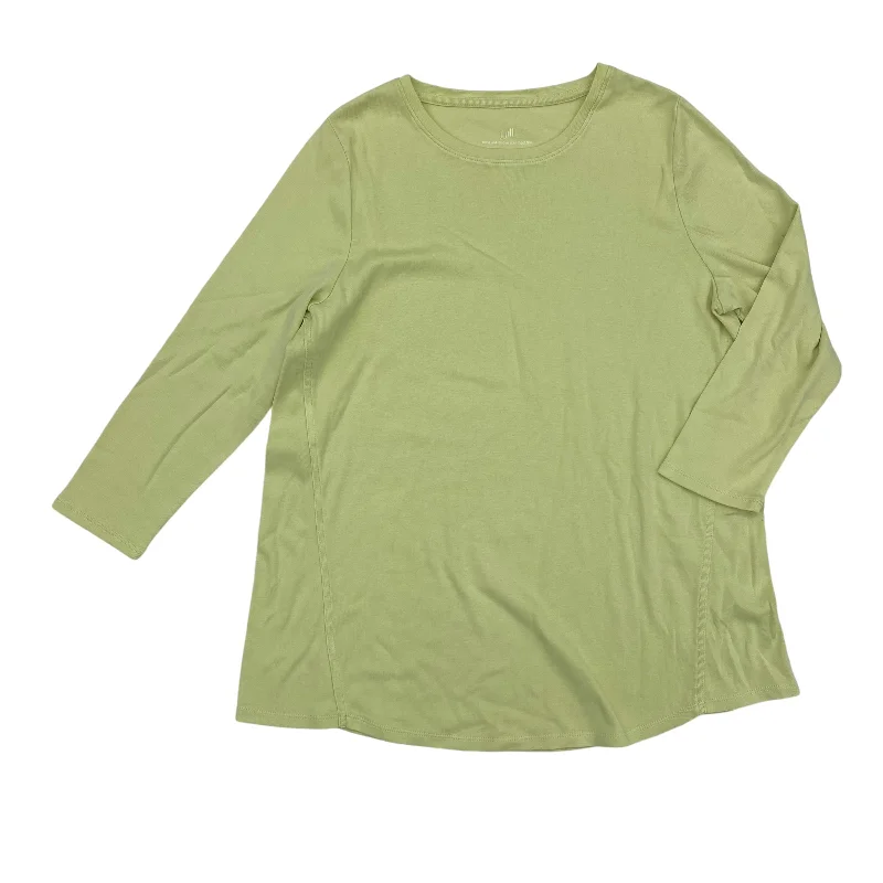 Top 3/4 Sleeve By J. Jill In Yellow, Size:M