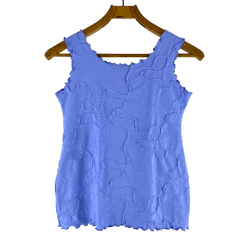 Cornflower Conduit Textured Charming Tank Top