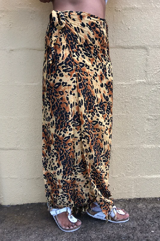 Long Batik Bikini Tie/Sarong "Tigress"