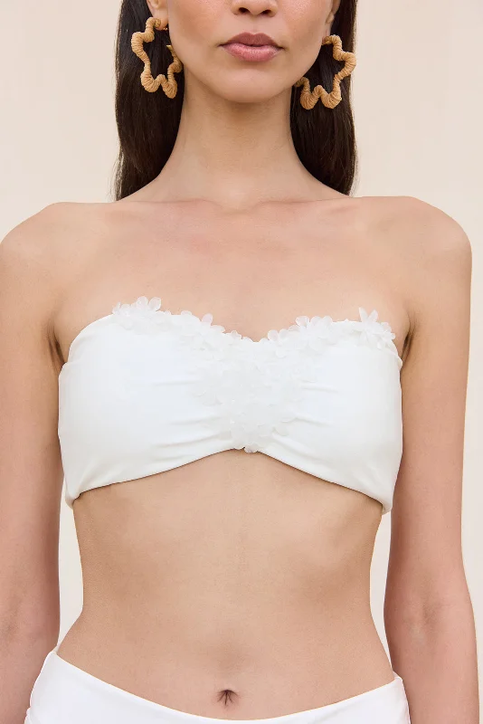 URSULA BIKINI TOP - OFF WHITE