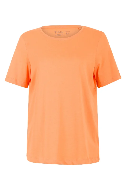 100% Cotton Round neck T-Shirt | TANGERINE | 6001AR