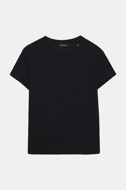 Amani Tee in Black Cashmere Blend