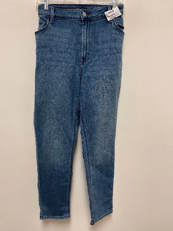 Blue Denim Jeans Straight Old School, Size 16