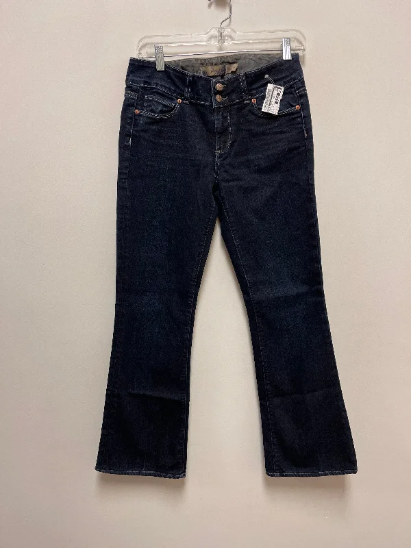 Blue Denim Jeans Straight Paige, Size 6