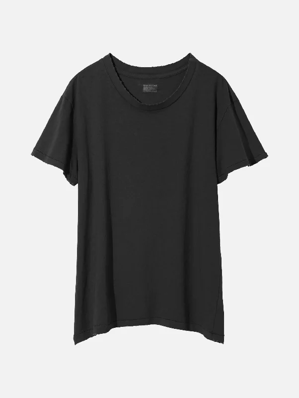 Brady Cotton Tee in Washed Black