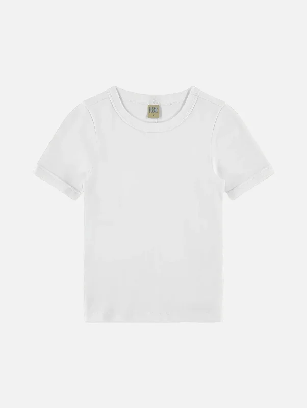 Car Tee in White