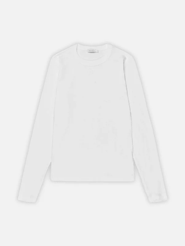 Eloise Long Sleeve Tee in White