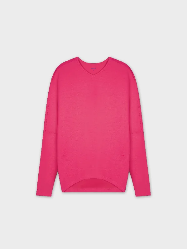 FLAT DOLMAN-HOT PINK