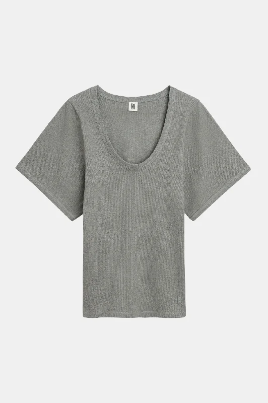 Lunai Tee in Grey Melange