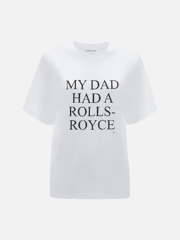 My Dad Had A Rolls-Royce Tee in White