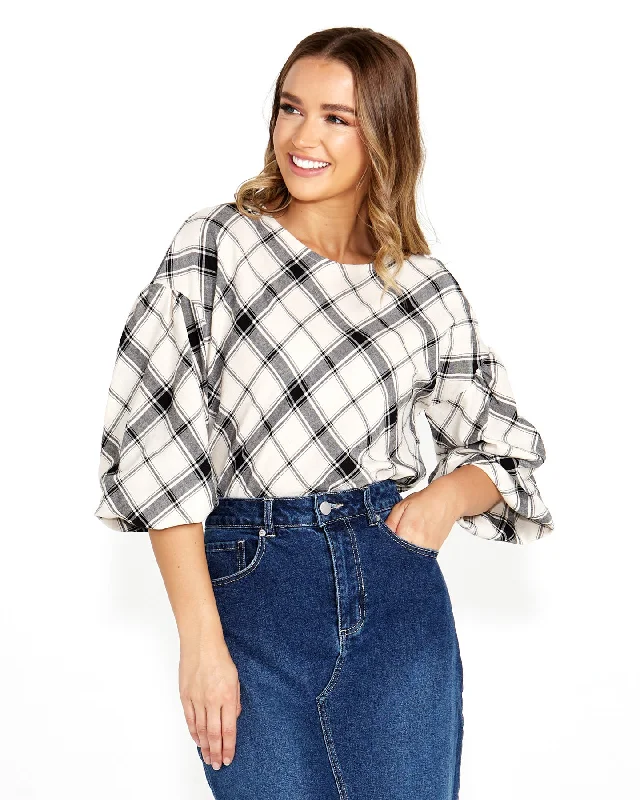 Sass Valentina Bias Blouse Check