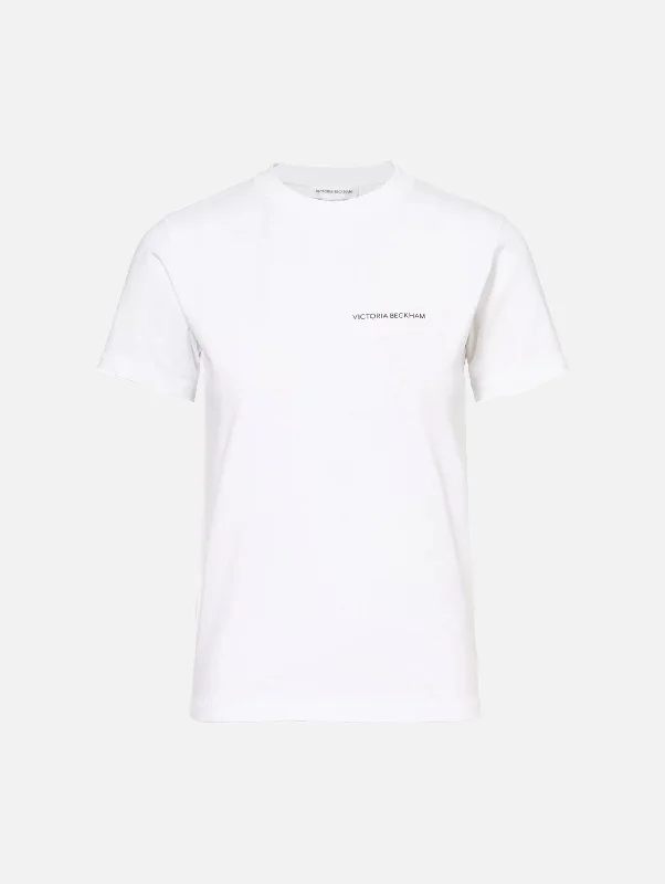 Shrunken Logo Tee in White