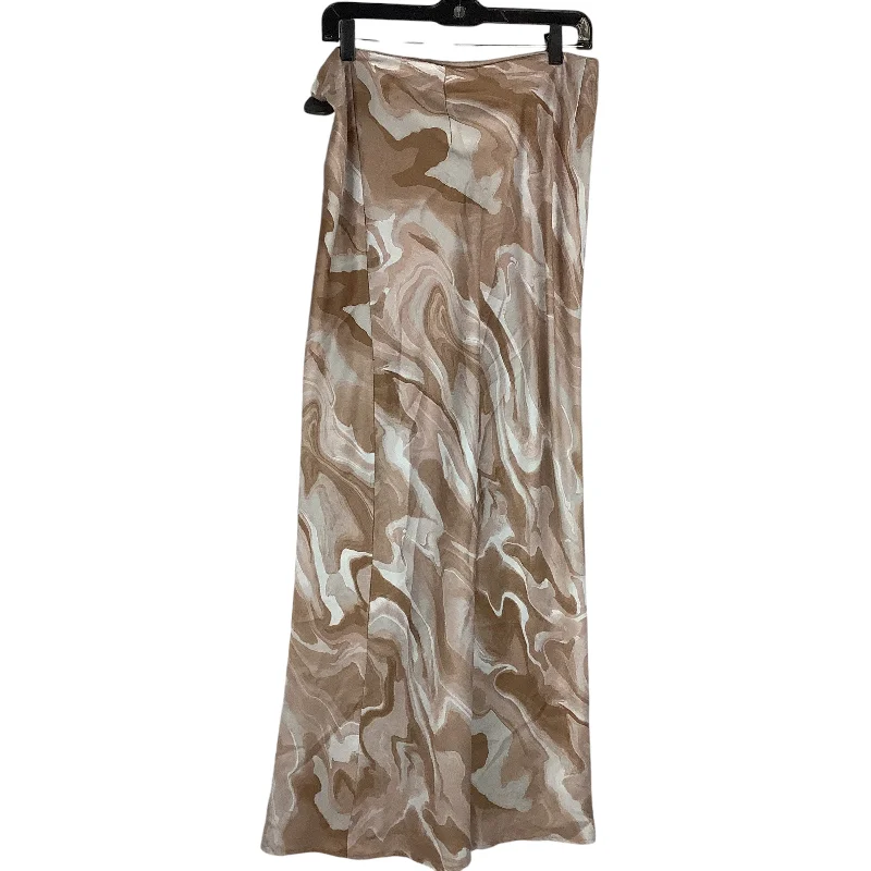 Skirt Maxi By Vestique In Tan, Size: M