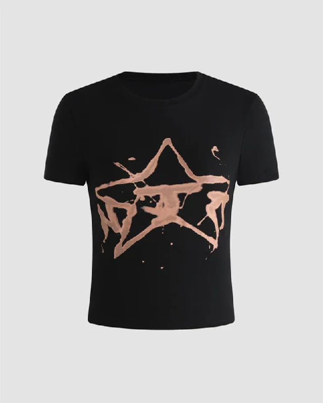 Stars Align Cropped T-Shirt