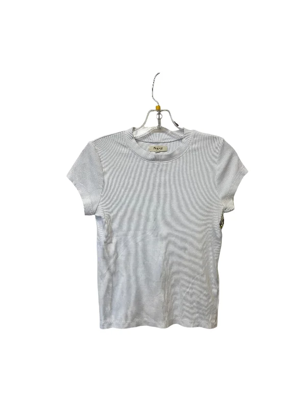 Top Short Sleeve By Madewell In White, Size: S