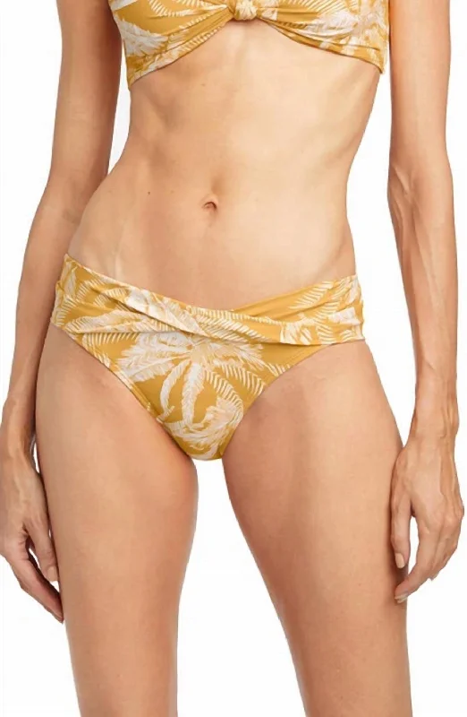 Chandy Twist Bikini Bottom In Dandelion