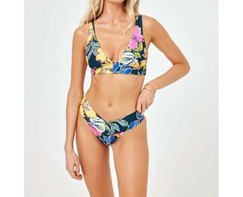 Eco Quinn Bikini Bottom In Tropadelic