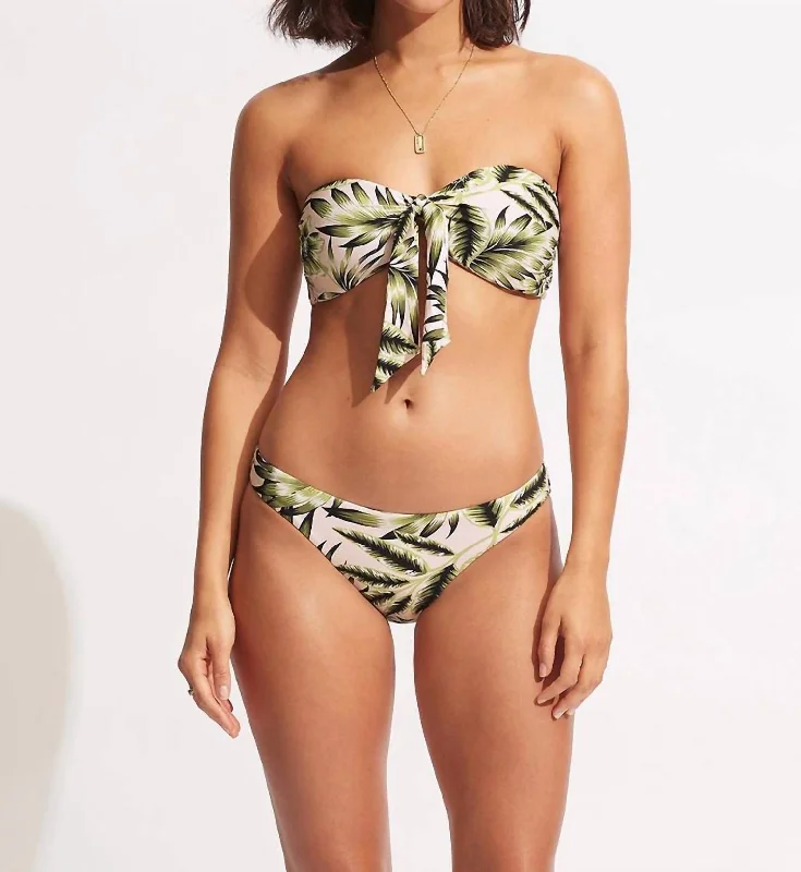 Island In The Sun Hipster Bikini Bottom In Avocado