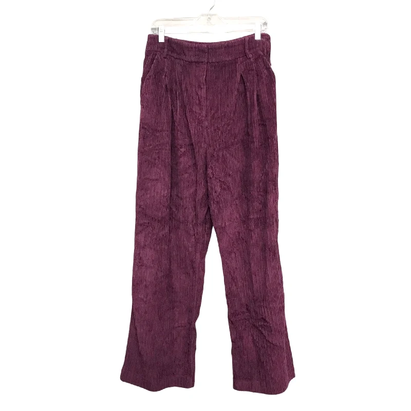 Pants Corduroy By Farm Rio In Purple, Size:8