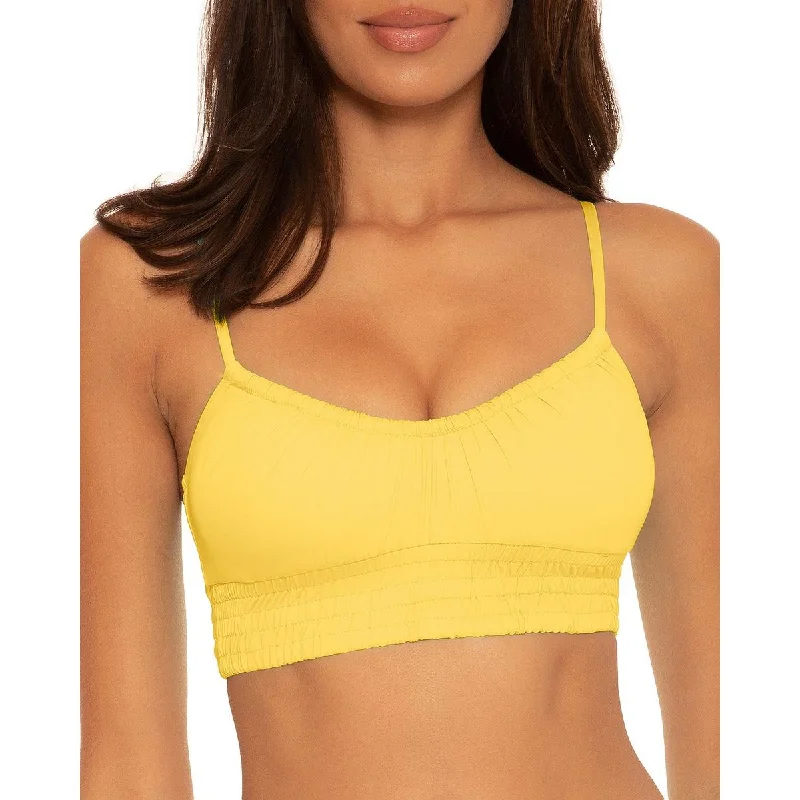 Womens Crop Cami Bikini Swim Top