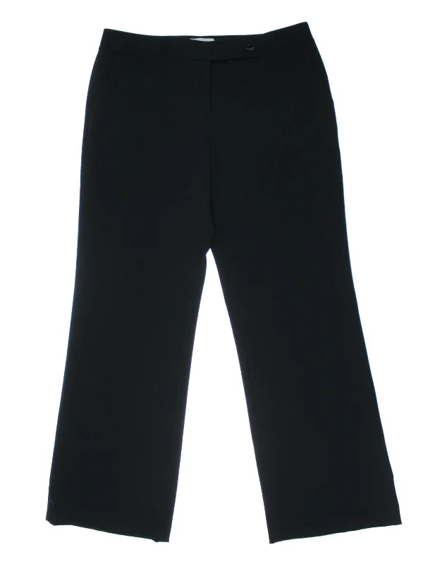 Womens Flat Front Classic Fit Dress Pants