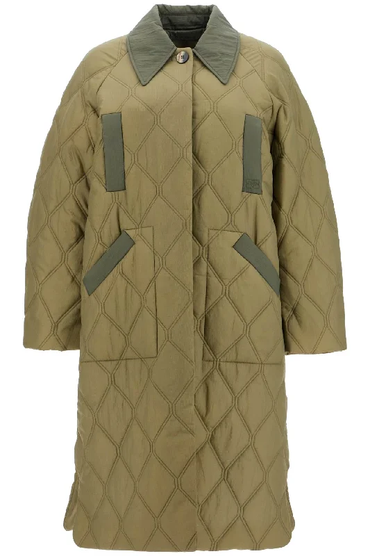 Long Quilted Padded Coat