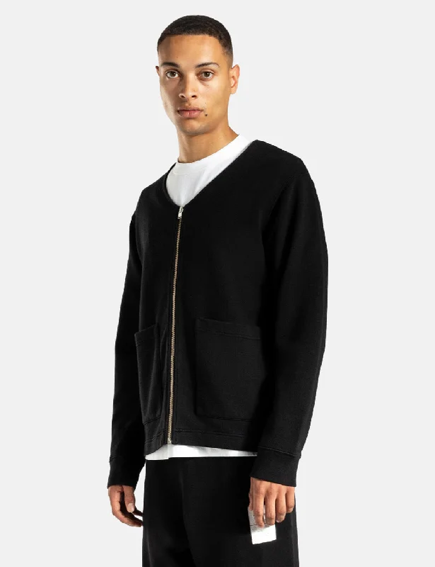 Norse Projects Fraser Tab Series Sweat Jacket - Black