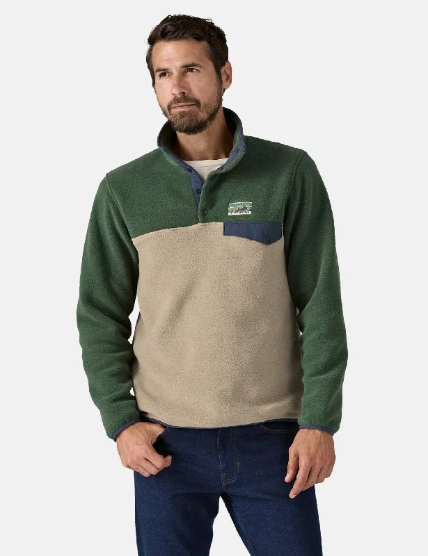 Patagonia LW Synch Fleece Snap-T Pullover - Seabird Grey