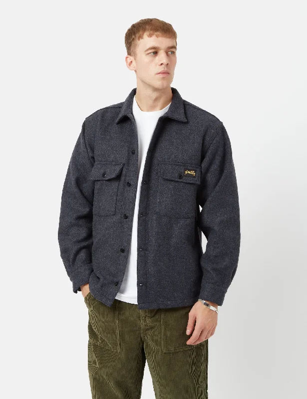 Stan Ray CPO Shirt (Wool) - Mid Grey