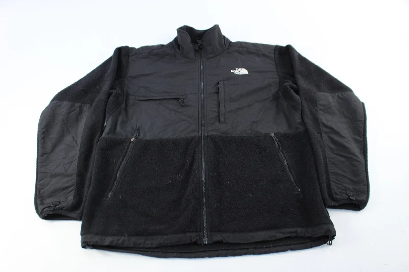 The North Face Embroidered Logo Black Zip Up Jacket