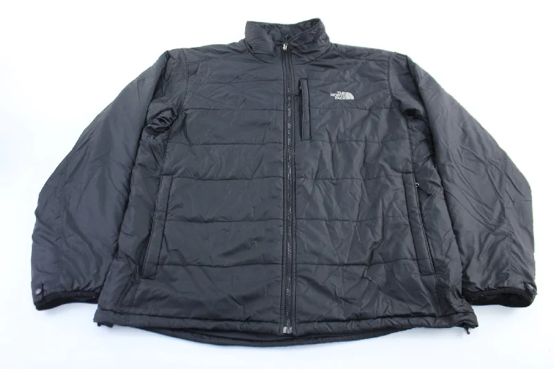 The North Face Embroidered Logo Black Zip Up Jacket