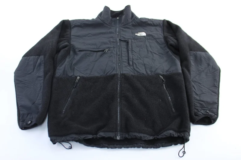 The North Face Embroidered Logo Black Zip Up Jacket