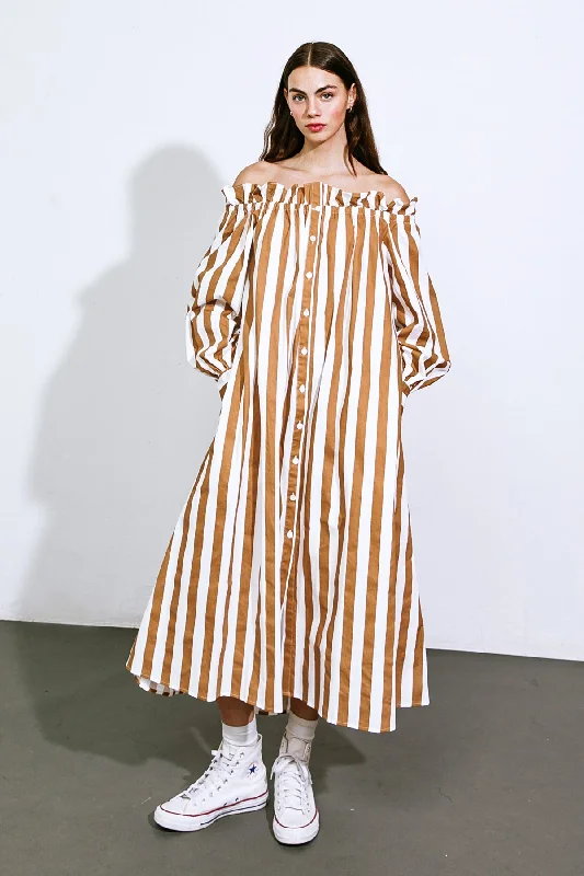 ERASE THE PAST WOVEN MIDI DRESS