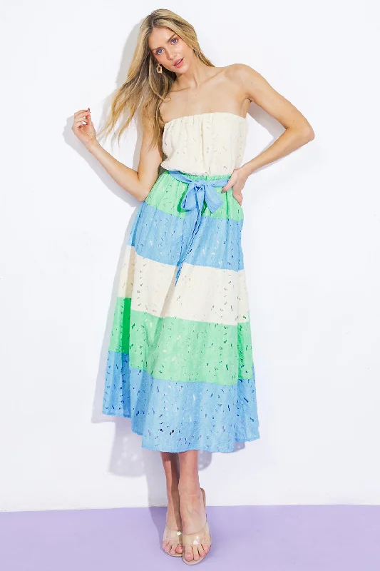 TAKE ME TO CABO WOVEN MIDI DRESS