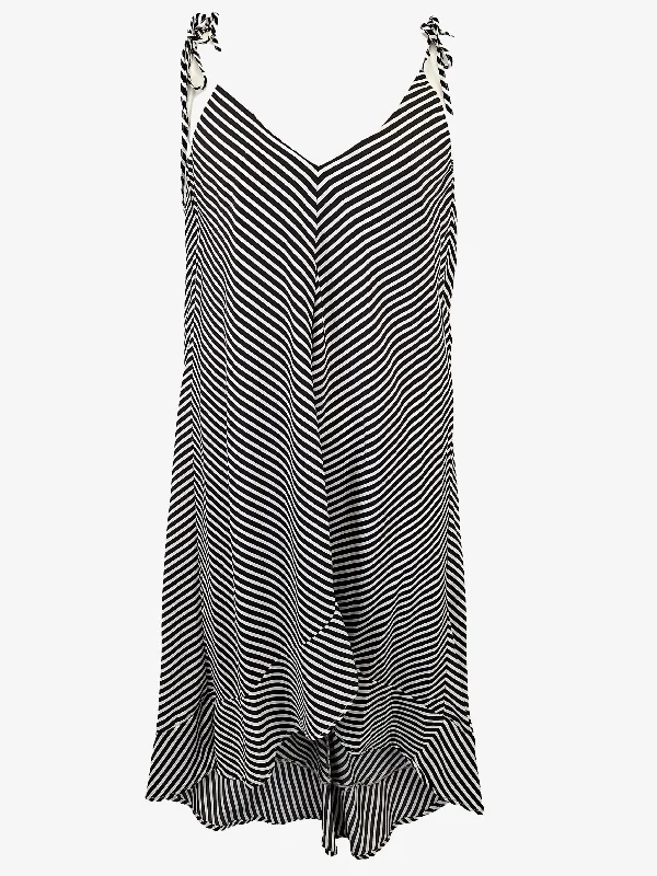 Zara Tie Strap Hi Low Midi Dress Size M