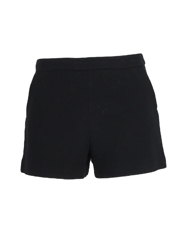 Boutique Moschino Mini Shorts in Black Wool