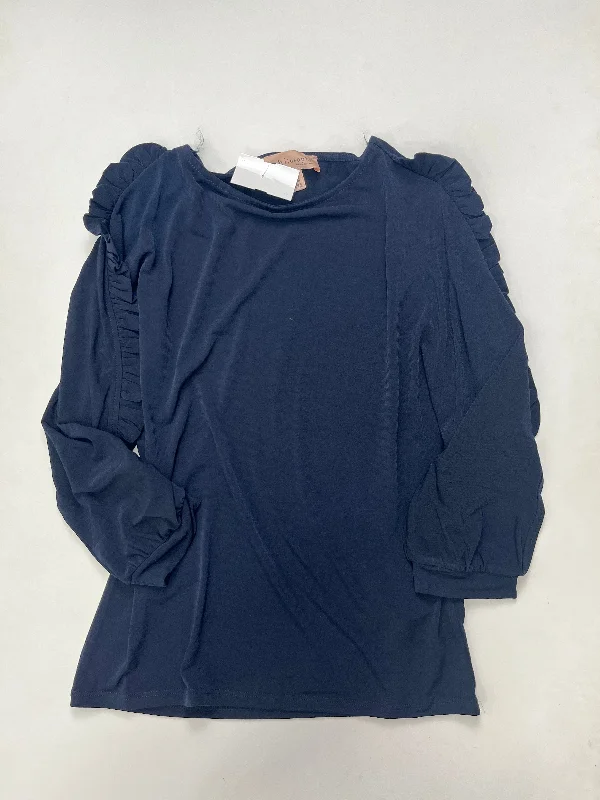 Navy Blouse Long Sleeve Philosophy, Size Xs