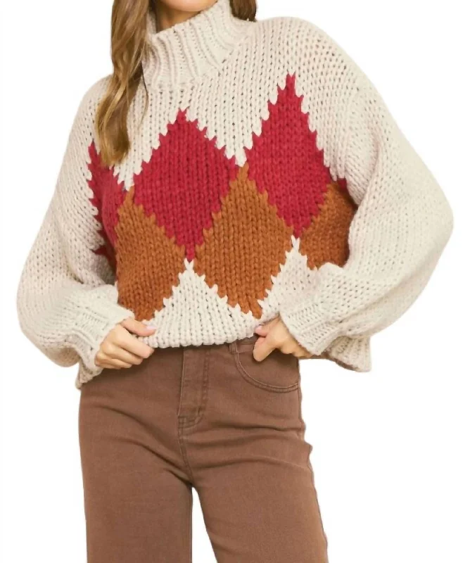 Perfect Fall Sweater In Multi-Colored