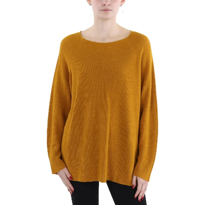 Womens Knit Raglan Sleeves Pullover Sweater