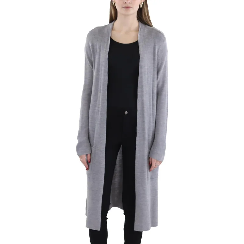 Womens Ribbed Long Cardigan Sweater